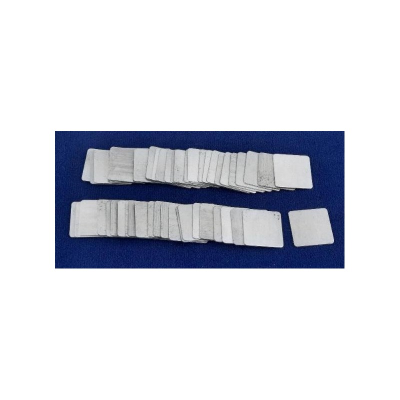 Platte Alu 20x20x0,8mm quadratisch 50 Stk.