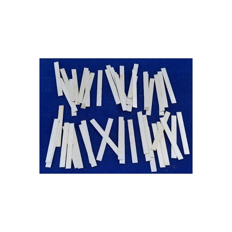 Platte Alu 47,5 x 5 x 0,7mm rechteckig 50 Stk.