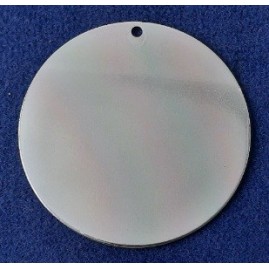 Runde Platte mit Loch Ronden Scheiben Alu 45 x 0,8mm Loch 2mm