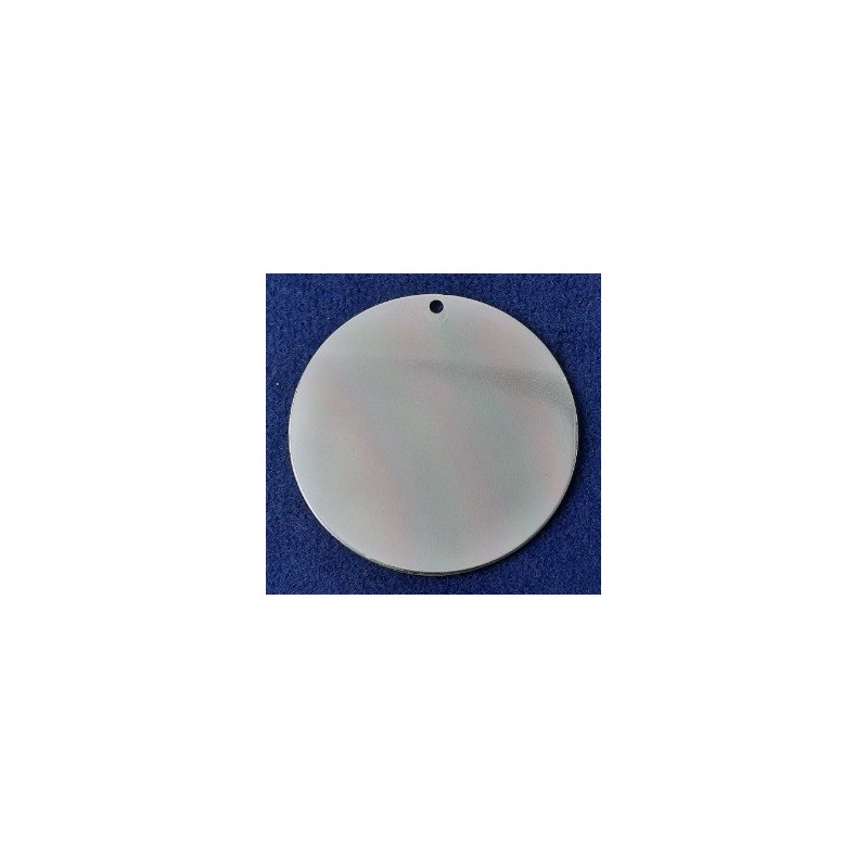 Runde Platte mit Loch Ronden Scheiben Alu 45 x 0,8mm Loch 2mm