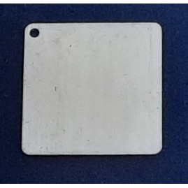 Platte Alu 30x30x0,8mm quadratisch mit Loch 2mm