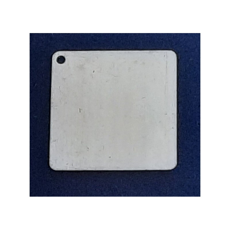 Platte Alu 30x30x0,8mm quadratisch mit Loch 2mm