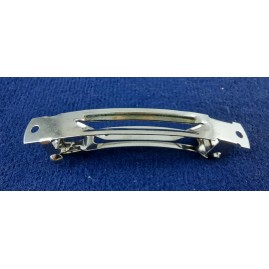 Haarspange frz. 50mm x 7mm 2x Loch 1,8mm Stahl vernickelt 50 Stk.