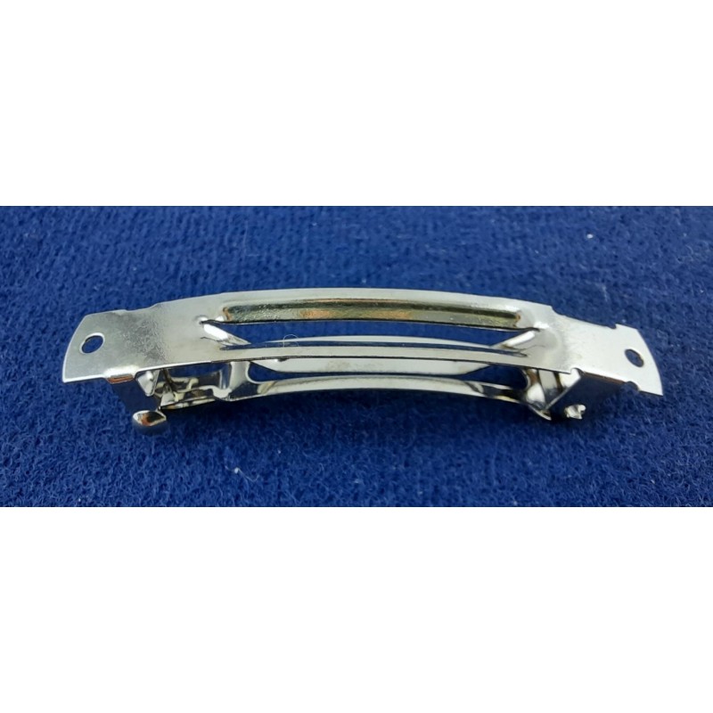 Haarspange frz. 50mm x 7mm 2x Loch 1,8mm Stahl vernickelt 50 Stk.