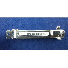 Haarspange frz. 50mm x 7mm 2x Loch 1,8mm Stahl vernickelt 50 Stk.