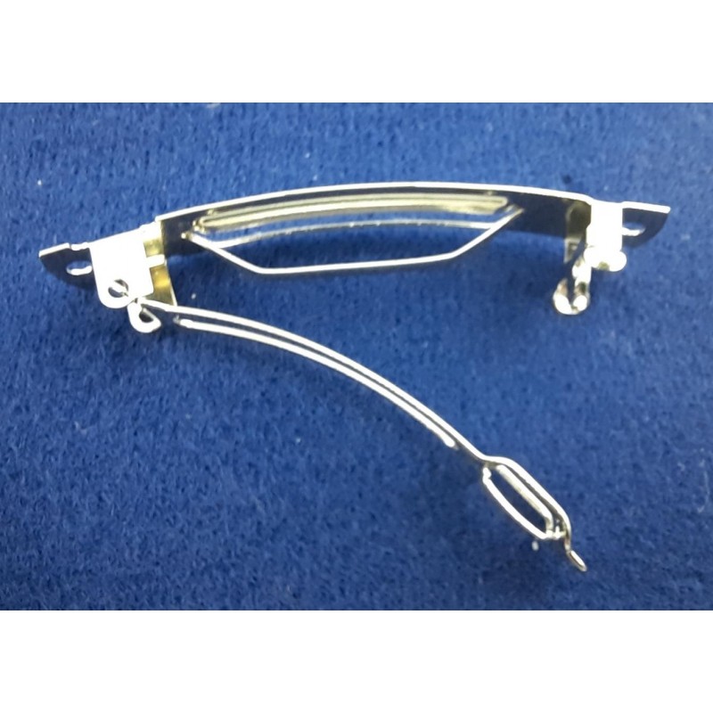 Haarspange frz. 50mm x 7mm 2x Loch 1,8mm Stahl vernickelt 50 Stk.