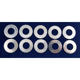 Runde Platte mit Loch Ronden Scheiben Alu 45 x 22 x 1,0mm 10 Stück