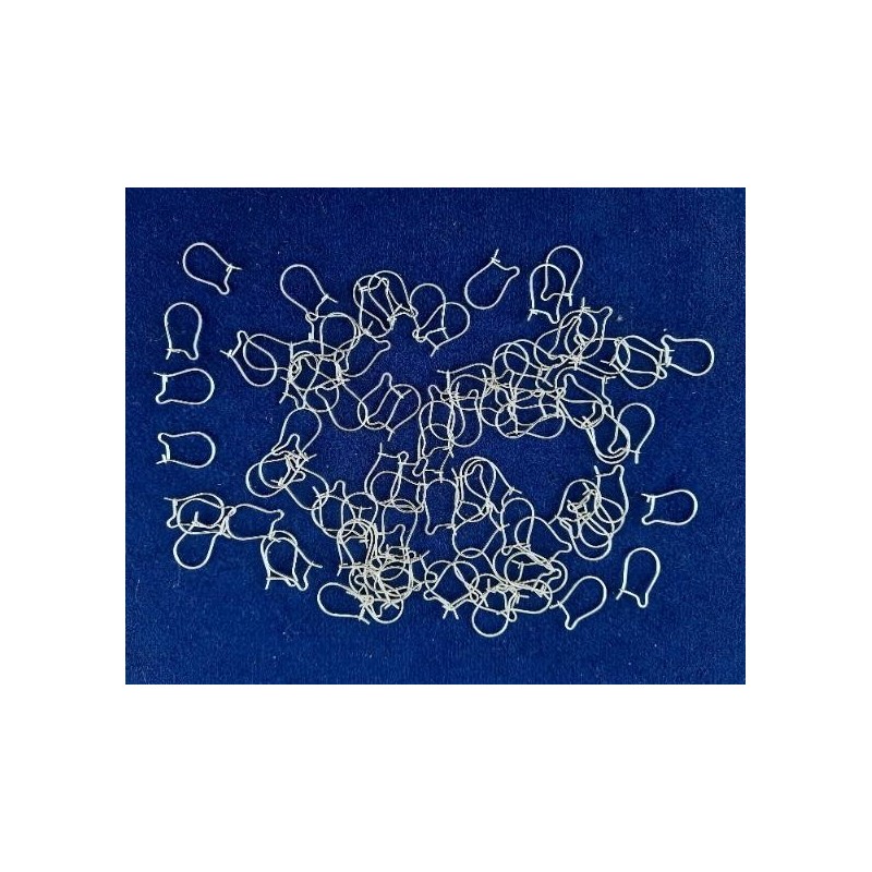 Ohrhaken 15 x 9,5 x 0,6 Echt Silber 925 poliert 100 Stück