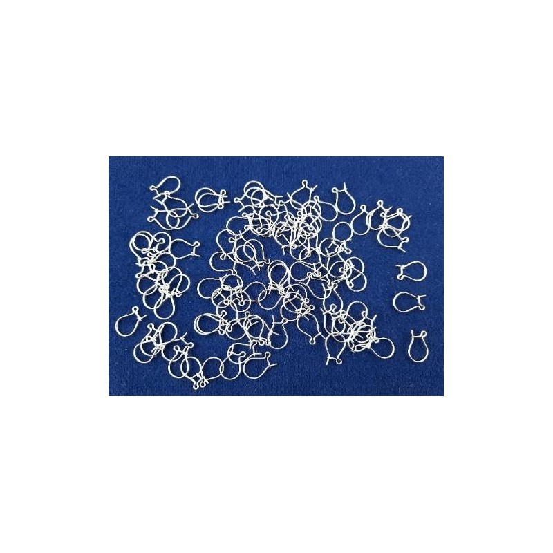 Ohrhaken 13 x 8,4 x 0,6mm Echt Silber 935"' poliert 100 Stück