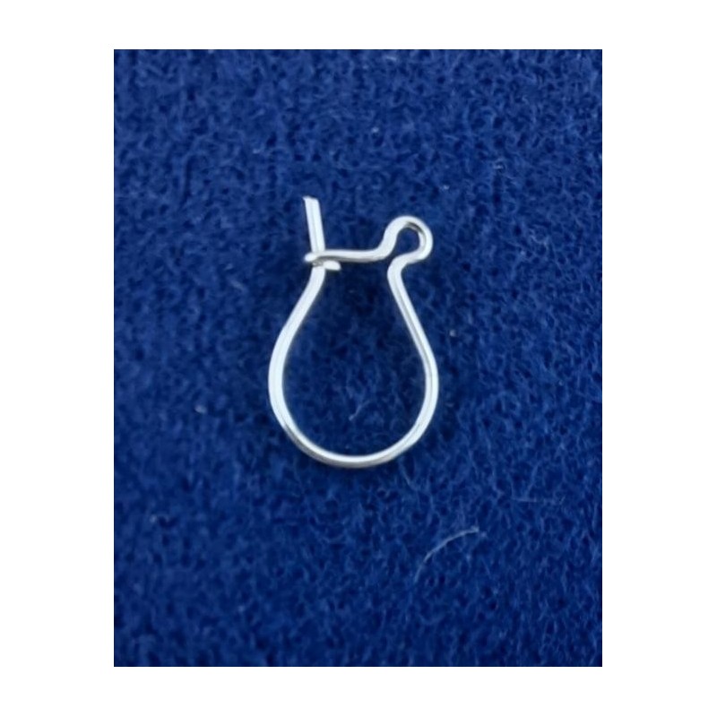 Ohrhaken 13 x 8,4 x 0,6mm Echt Silber 935"' poliert 100 Stück