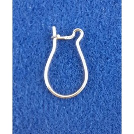 Ohrhaken Brisuren 15 x 9 x 0,6 Echt Silber 835 vergoldet gestempelt 100 Stück