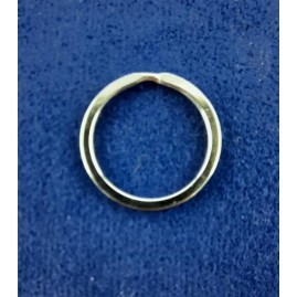 Schlüsselring flach Stahl vernickelt 24 x 20mm 10 Stück