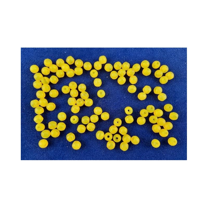 Perlen Kunststoff gelb 8 x 7,5mm 100 Stück