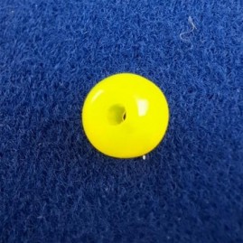 Perlen Kunststoff gelb 8 x 7,5mm 100 Stück