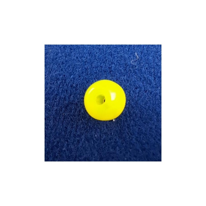 Perlen Kunststoff gelb 8 x 7,5mm 100 Stück