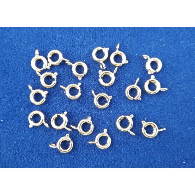 Springringe spring rings Messing vergoldet o.Ni. 6mm