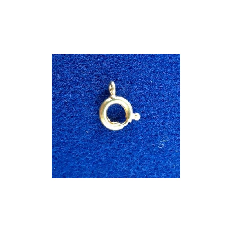 Springringe spring rings Messing vergoldet o.Ni. 6mm