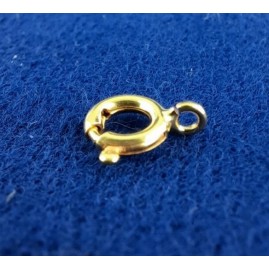 Springringe spring rings Messing vergoldet o.Ni. 6mm