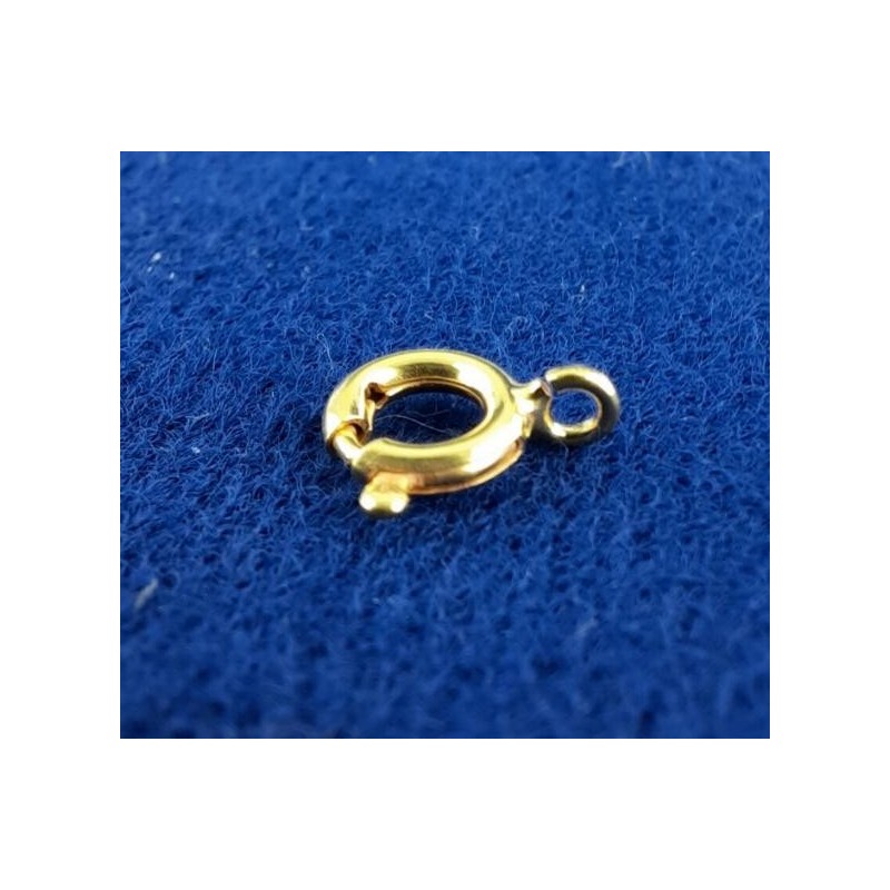 Springringe spring rings Messing vergoldet o.Ni. 6mm