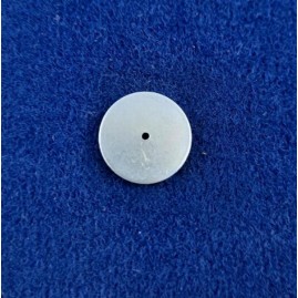 Platte Rund Alu 13,8 x 1,0mm Loch 1,2mm - 50 Stück