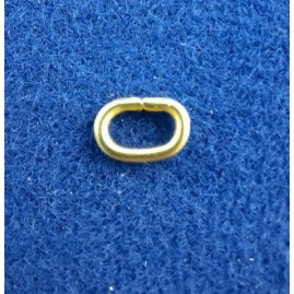 Ringe oval Messing weich zu 7,7 x 5,3 x 1,2mm 500 Stück