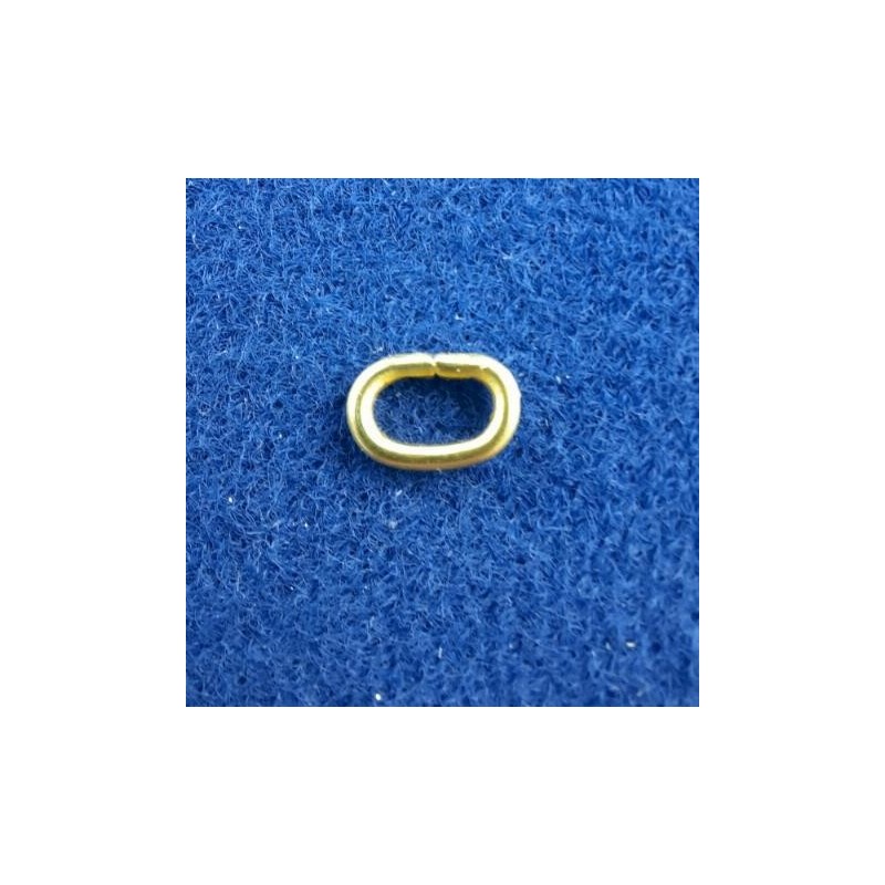 Ringe oval Messing weich zu 7,7 x 5,3 x 1,2mm 500 Stück