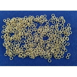 Ringe oval Messing zu 6,0 x 5,5 x 1,0 Biegeringe 500 Stück