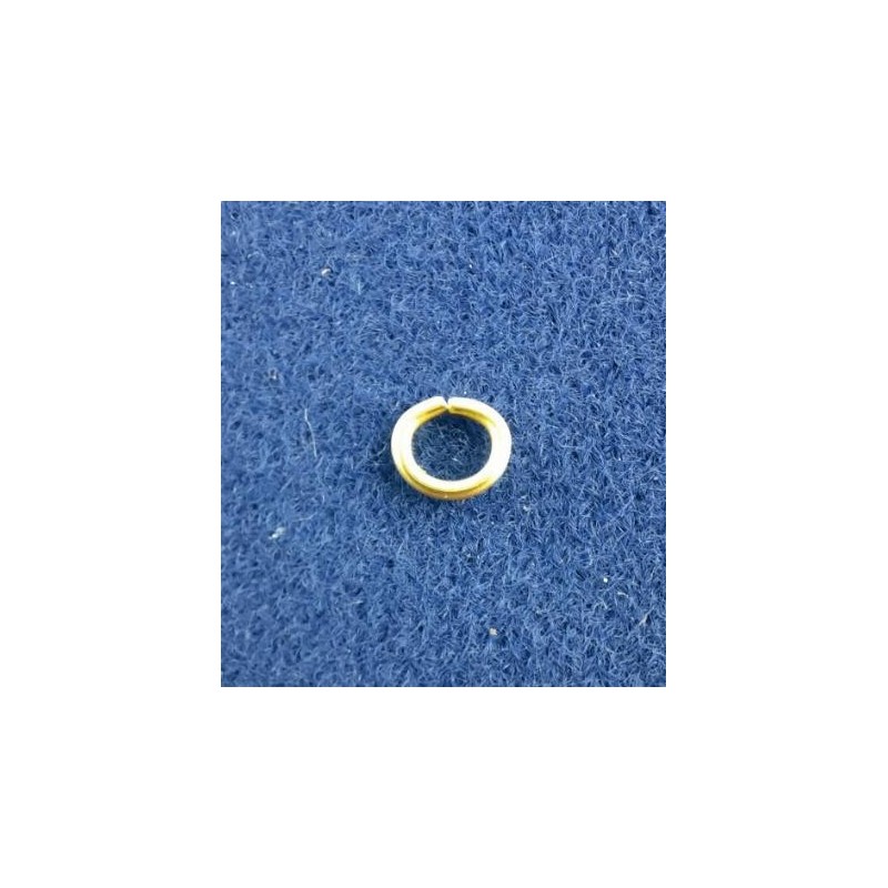 Ringe oval Messing zu 6,0 x 5,5 x 1,0 Biegeringe 500 Stück