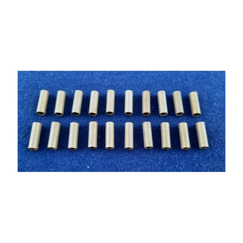 Rohrstücke 15 x 5 x 0,5mm Messing entgratet 20 Stück