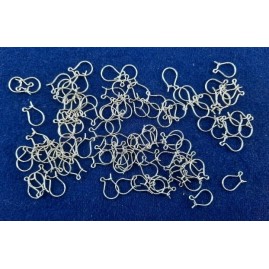 Ohrhaken 13 x 8,5 x 0,6 Echt Silber 835 gestempelt poliert 100 Stück