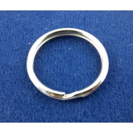 Schlüsselring Stahl vernickelt 26 x 22 x 3mm 10 Stück