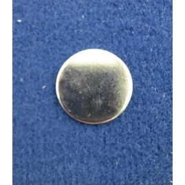 Runde Platte Ronden Scheiben gewölbt 0,4mm 13,8 x 0,55mm Messing vernickelt
