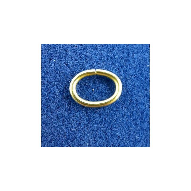 Ringe oval Messing roh 10 x 7,5 x 1,2mm 100 Stück