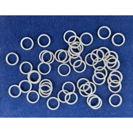 Runde Platte mit Loch Ronden Scheiben Alu roh 16 x 12,6 x 1,2mm 50 Stk