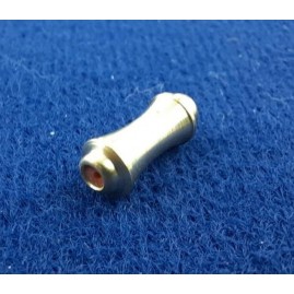 100 Stück Schützer Nadelschützer Endteile zum Einstecken Nadel 10,9 x 4,5mm Messing roh mit Gummi - SCHÜ10945MS