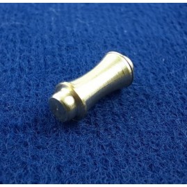 100 Stück Schützer Nadelschützer Endteile zum Einstecken Nadel 10,9 x 4,5mm Messing roh mit Gummi - SCHÜ10945MS