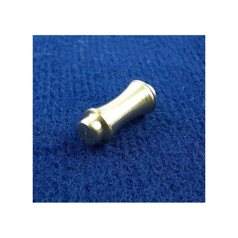 100 Stück Schützer Nadelschützer Endteile zum Einstecken Nadel 10,9 x 4,5mm Messing roh mit Gummi - SCHÜ10945MS