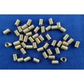Spiralstücke 12,5 x 8,5 x 6,7 x 1,0mm Messing roh 50 Stück