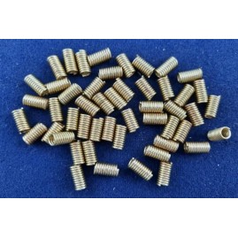 Spiralstücke 11,7 x 6 x 4 x 1,0mm Messing roh 50 Stück
