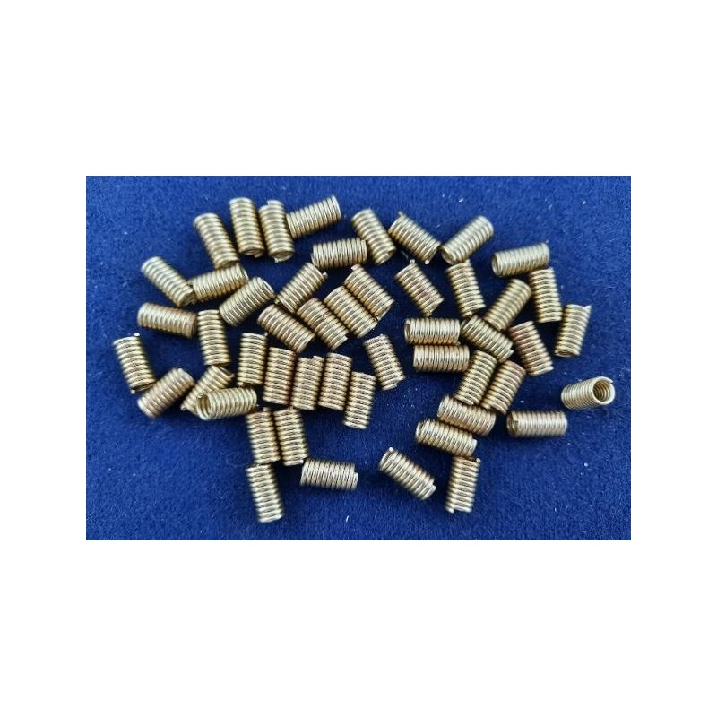 Spiralstücke 11,7 x 6 x 4 x 1,0mm Messing roh 50 Stück