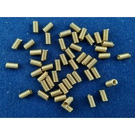 Spiralstücke 8,6 x 4,6 x 1,0mm Messing roh 50 Stück
