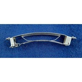 Haarspange frz. 60mm x 7mm 2x Zacke Stahl vernickelt 50 Stk.