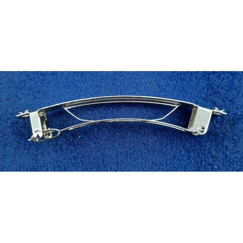 Haarspange frz. 60mm x 7mm 2x Zacke Stahl vernickelt 50 Stk.