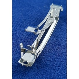 Haarspange frz. 60mm x 7mm 2x Zacke Stahl vernickelt 50 Stk.