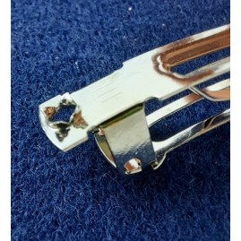 Haarspange frz. 60mm x 7mm 2x Zacke Stahl vernickelt 50 Stk.