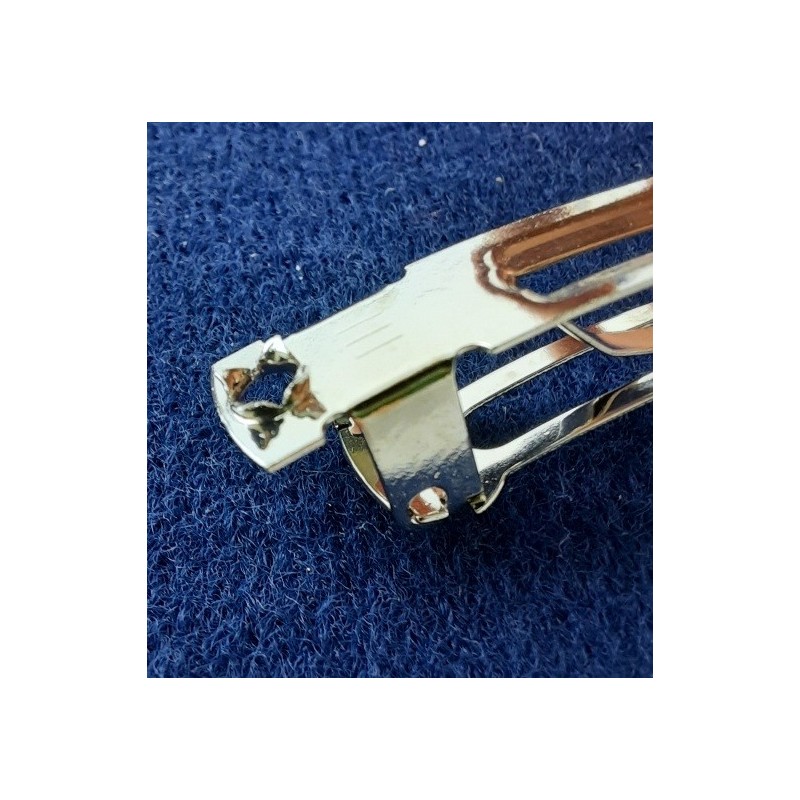 Haarspange frz. 60mm x 7mm 2x Zacke Stahl vernickelt 50 Stk.