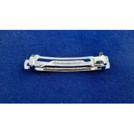 Haarspange frz. 70mm x 13 x 10,8mm 2x Zacke Stahl vernickelt 50 Stk.