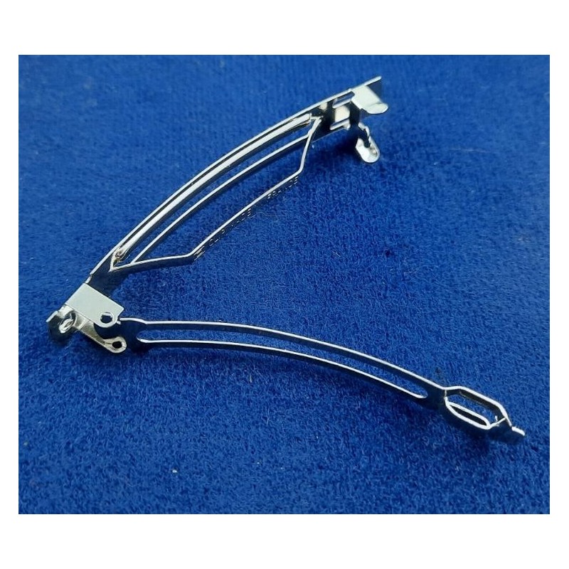 Haarspange frz. 70mm x 13 x 10,8mm 2x Zacke Stahl vernickelt 50 Stk.