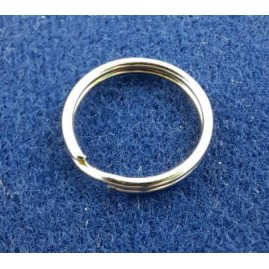 Schlüsselring Stahl vernickelt 14 x 12 x 2mm 10 Stück