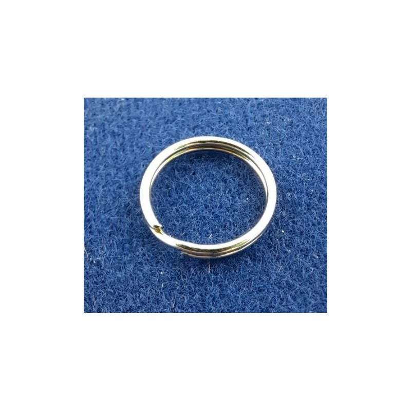 Schlüsselring Stahl vernickelt 14 x 12 x 2mm 10 Stück